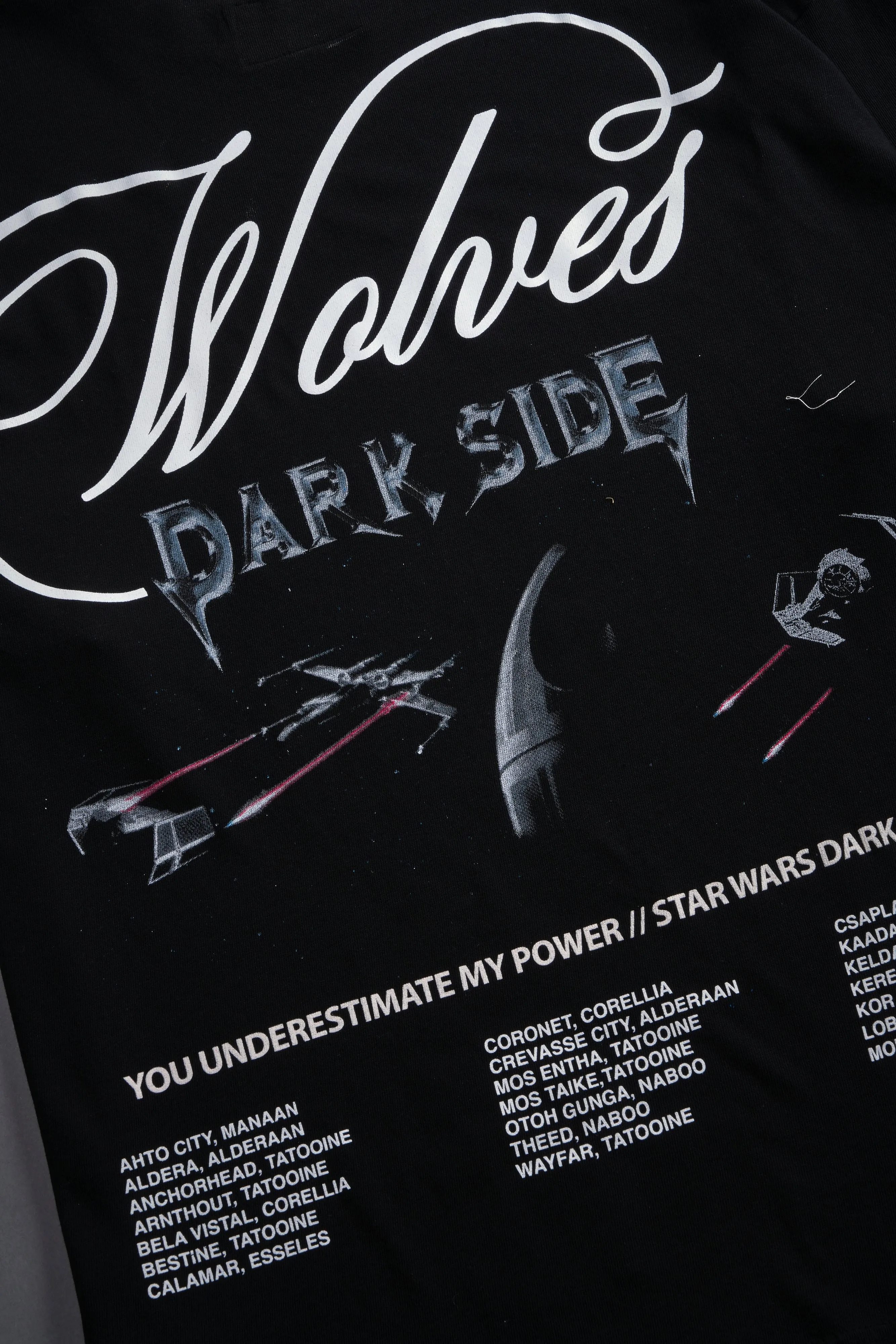 (1 OF 500) Death Star "Premium" Oversized Tee in Black