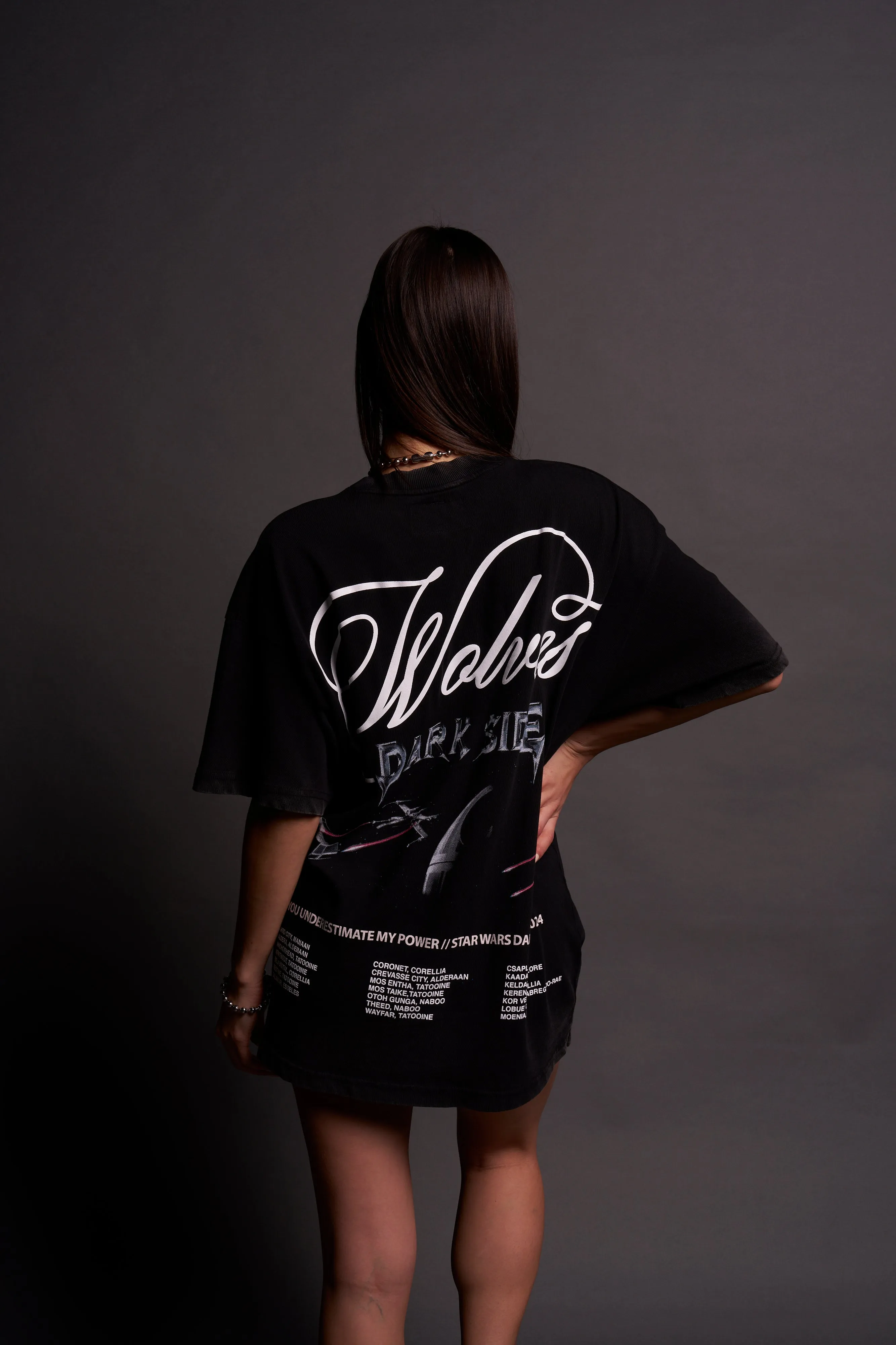 (1 OF 500) Death Star "Premium" Oversized Tee in Black