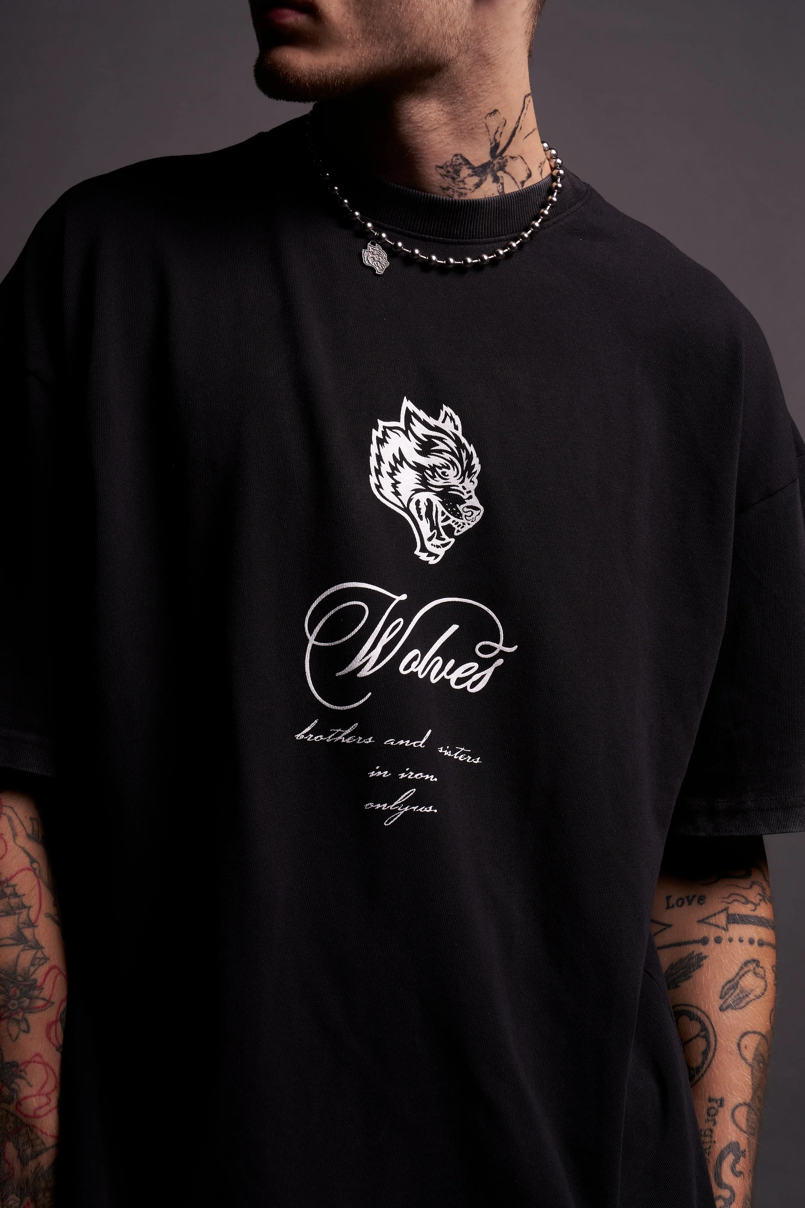 (1 OF 500) Death Star "Premium" Oversized Tee in Black