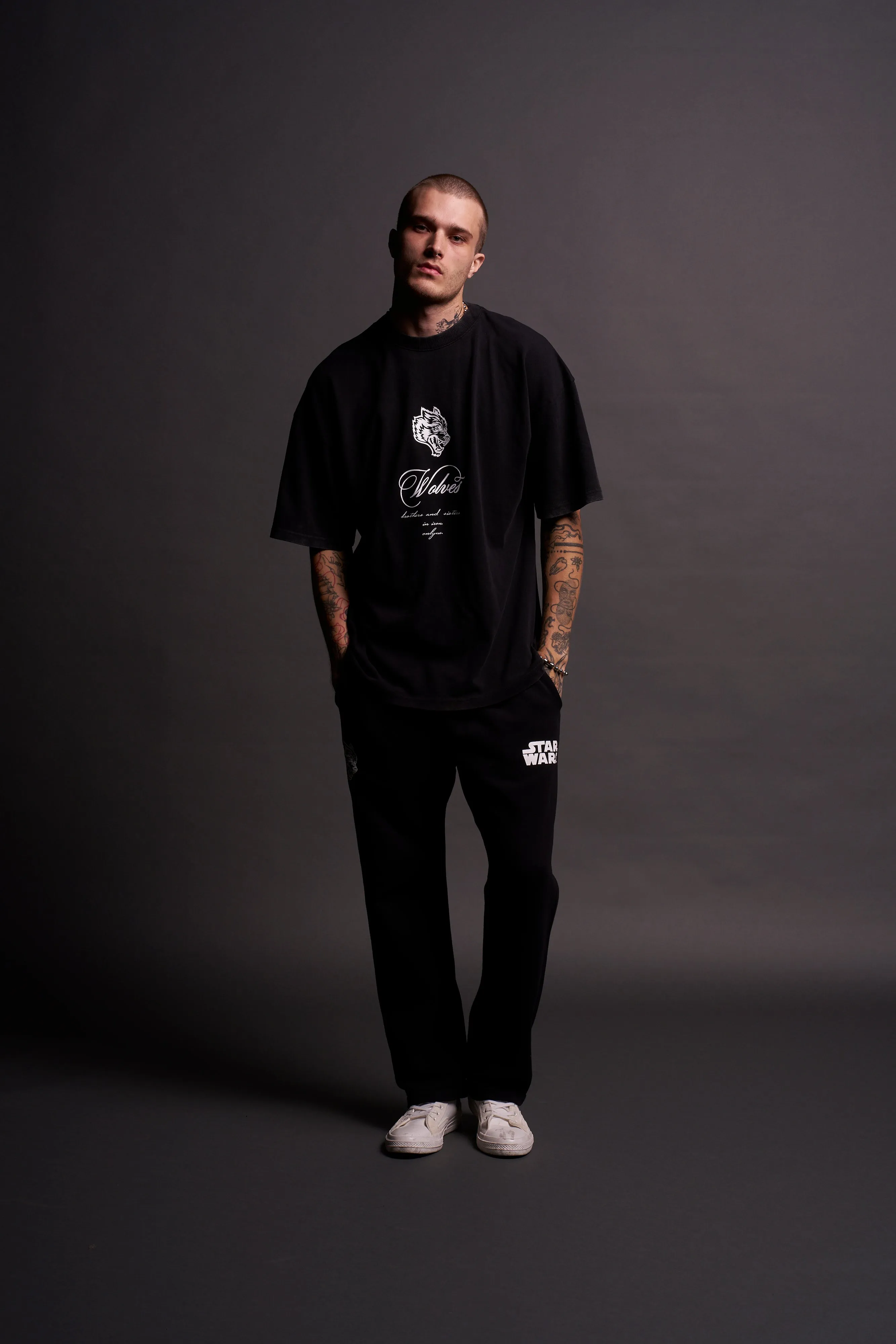 (1 OF 500) Death Star "Premium" Oversized Tee in Black