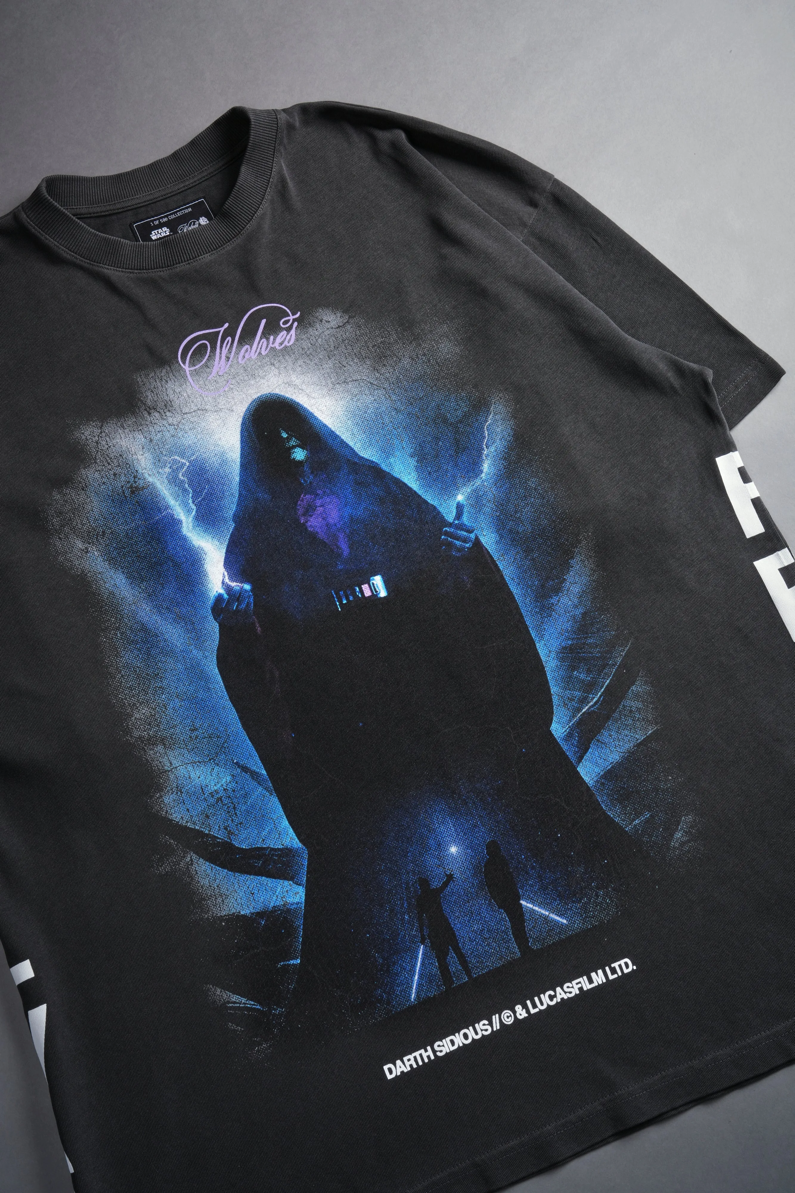 (1 OF 500) Sith Lord "Premium" Oversized Tee in Wolf Gray