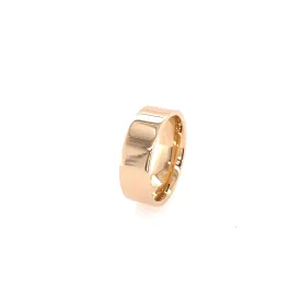 10 Karat Gold Wide Flat Cigar Band