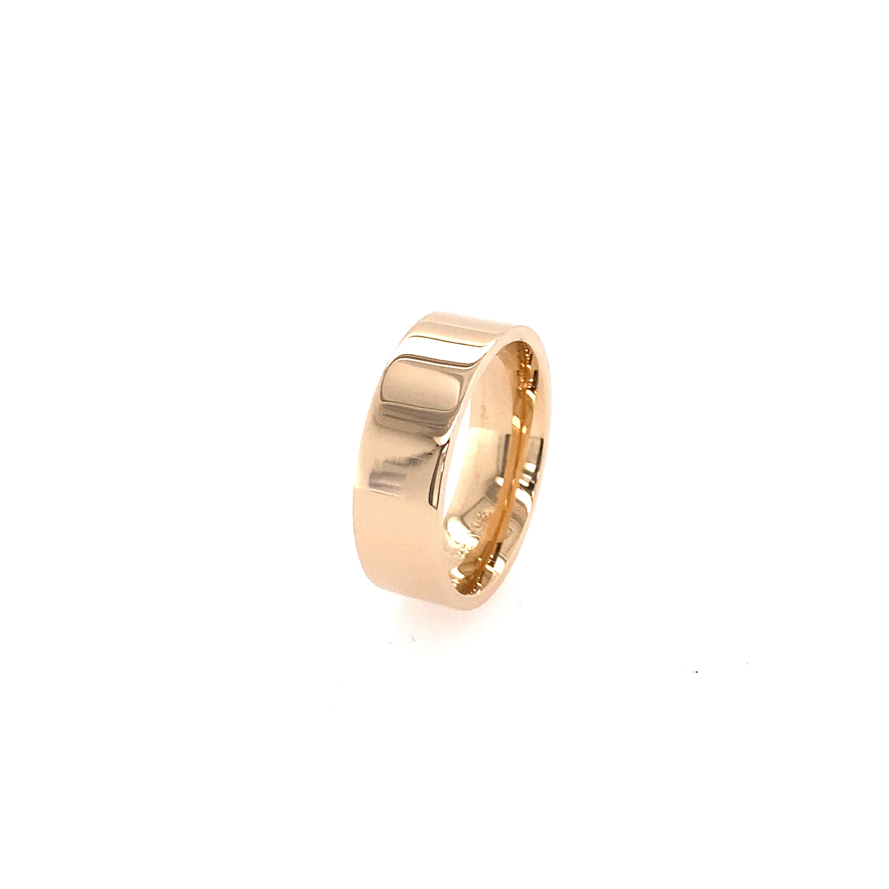 10 Karat Gold Wide Flat Cigar Band