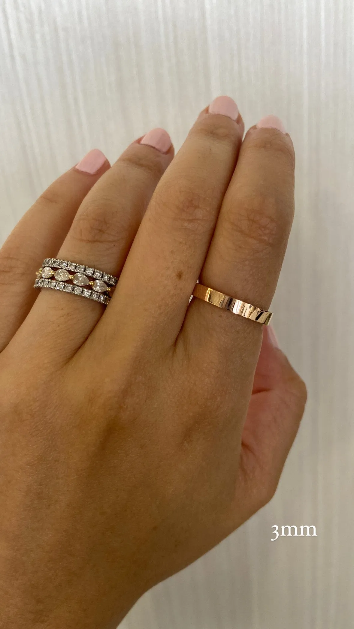 10 Karat Gold Wide Flat Cigar Band