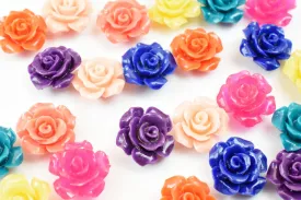 12mm Flower Cabochon Curved Back Flowers With Hole Daisy Decoration Decoden Flower Baby Shower Birthday Wedding Party Invitation For Jewelry