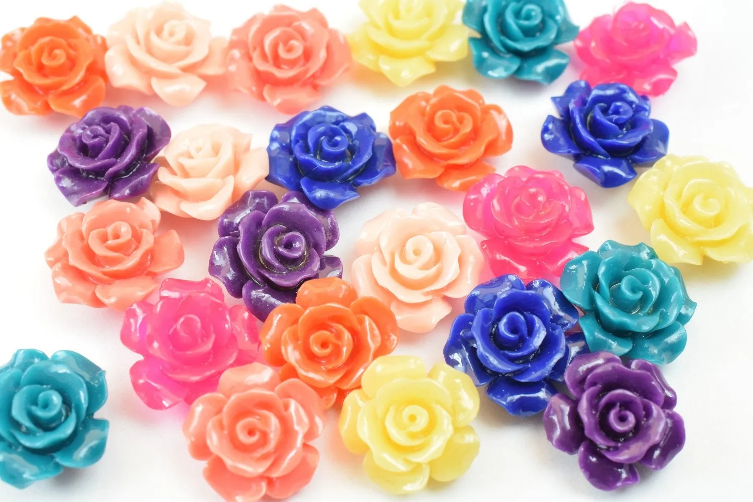12mm Flower Cabochon Curved Back Flowers With Hole Daisy Decoration Decoden Flower Baby Shower Birthday Wedding Party Invitation For Jewelry