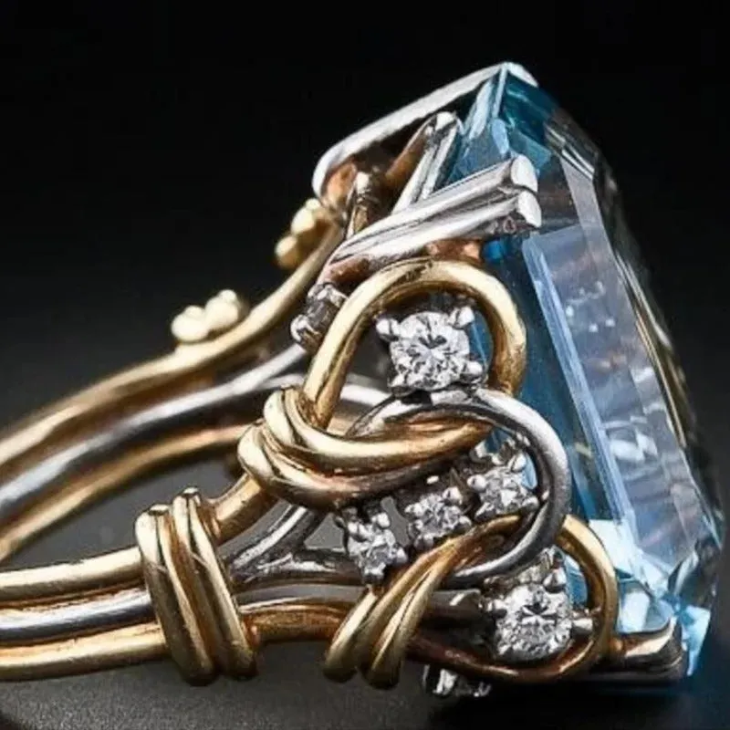 18k Gold & Silver Knot Ring