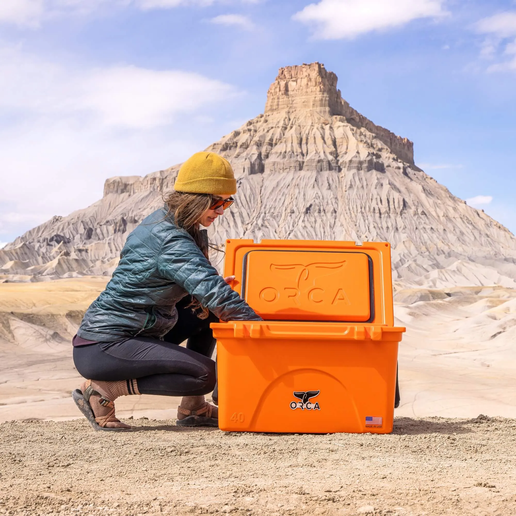 40 Quart Cooler Blaze Orange
