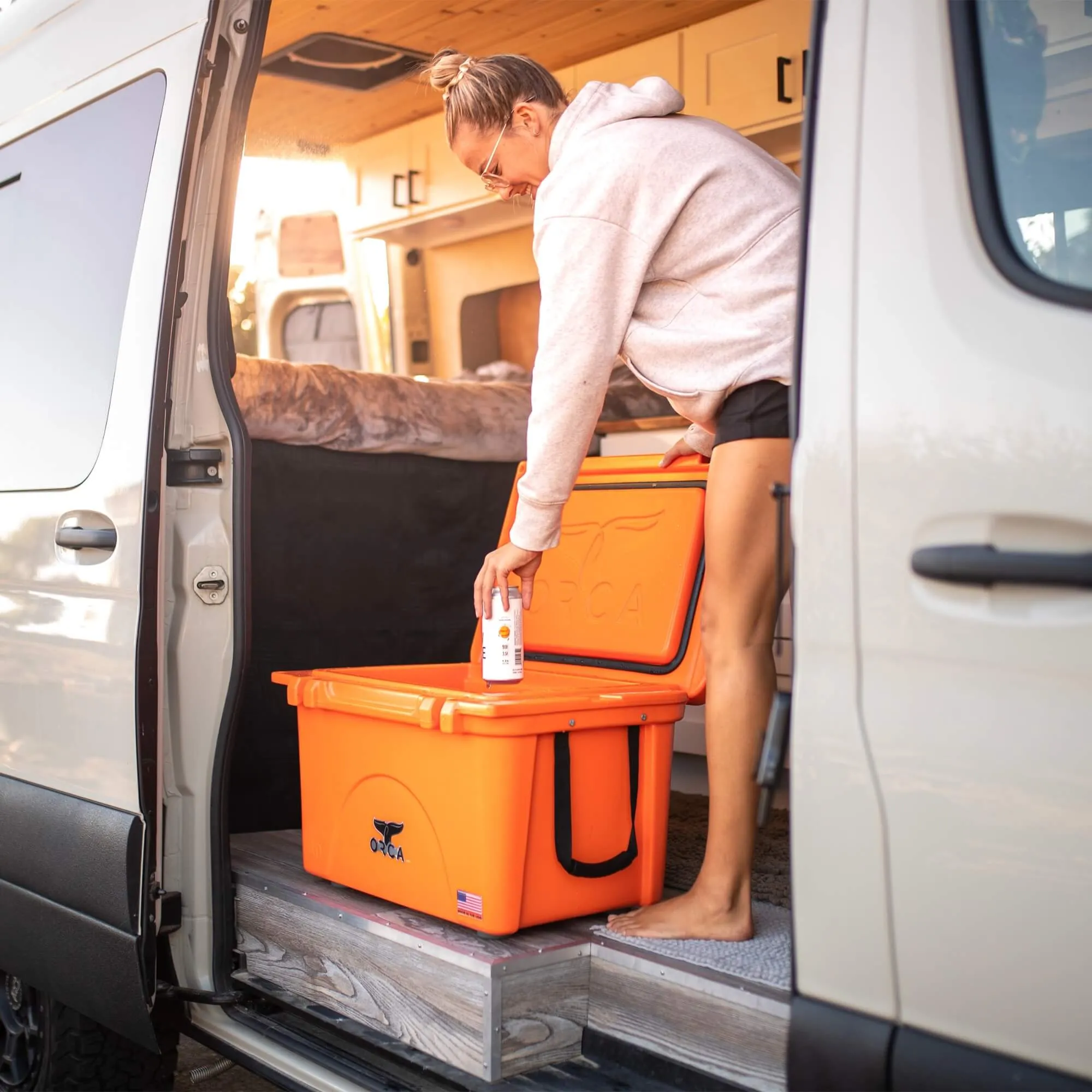 40 Quart Cooler Blaze Orange