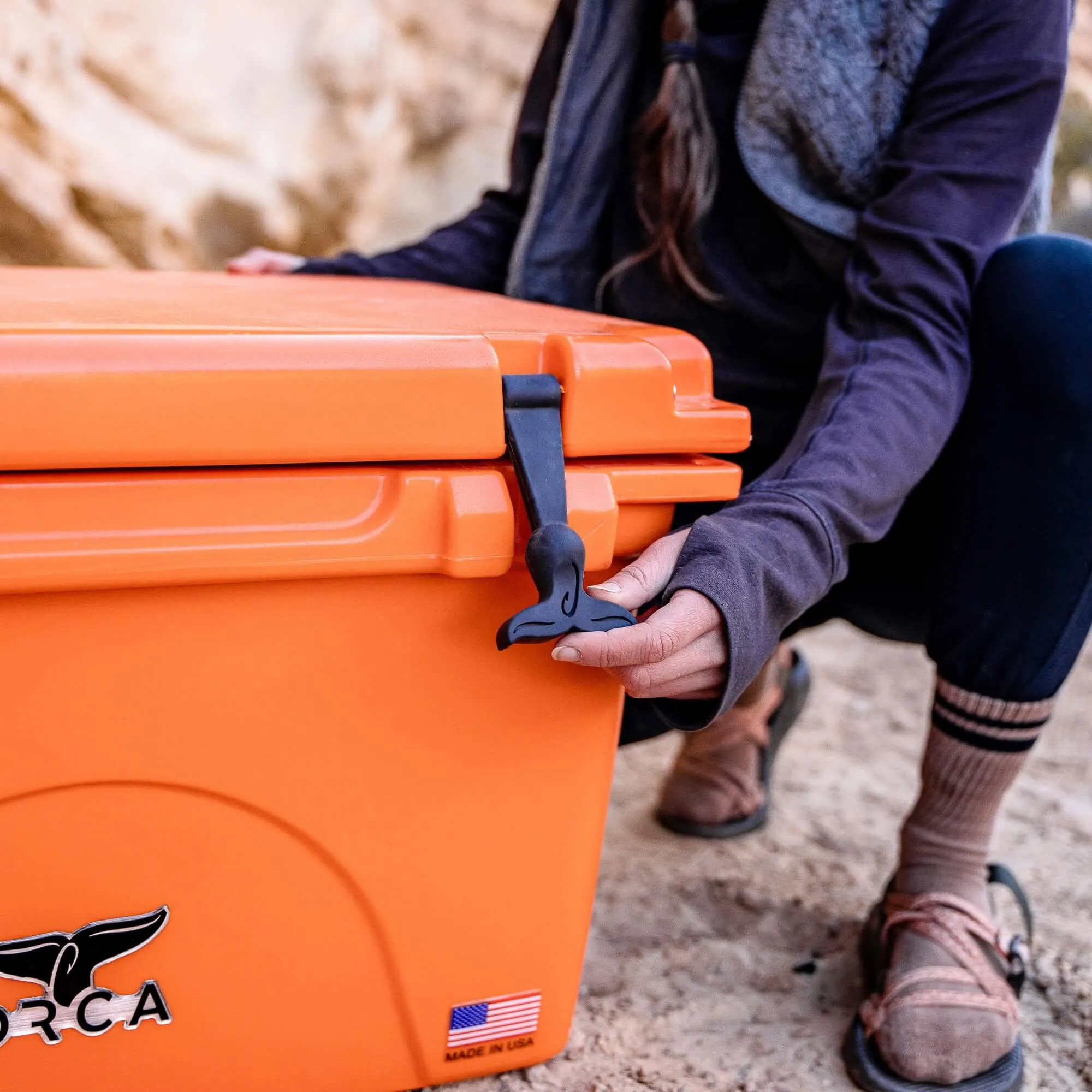 40 Quart Cooler Blaze Orange