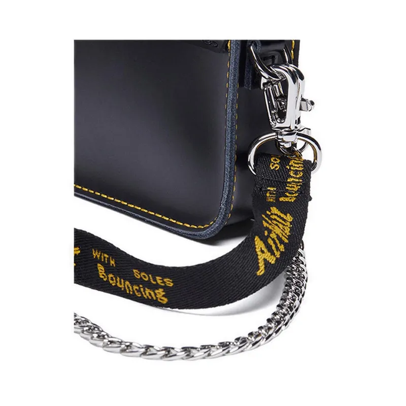 5" Satchel Bag Black Kiev Smooth