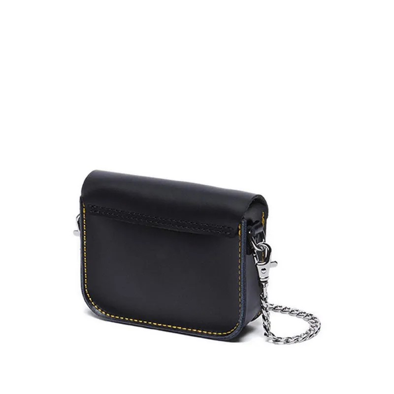 5" Satchel Bag Black Kiev Smooth