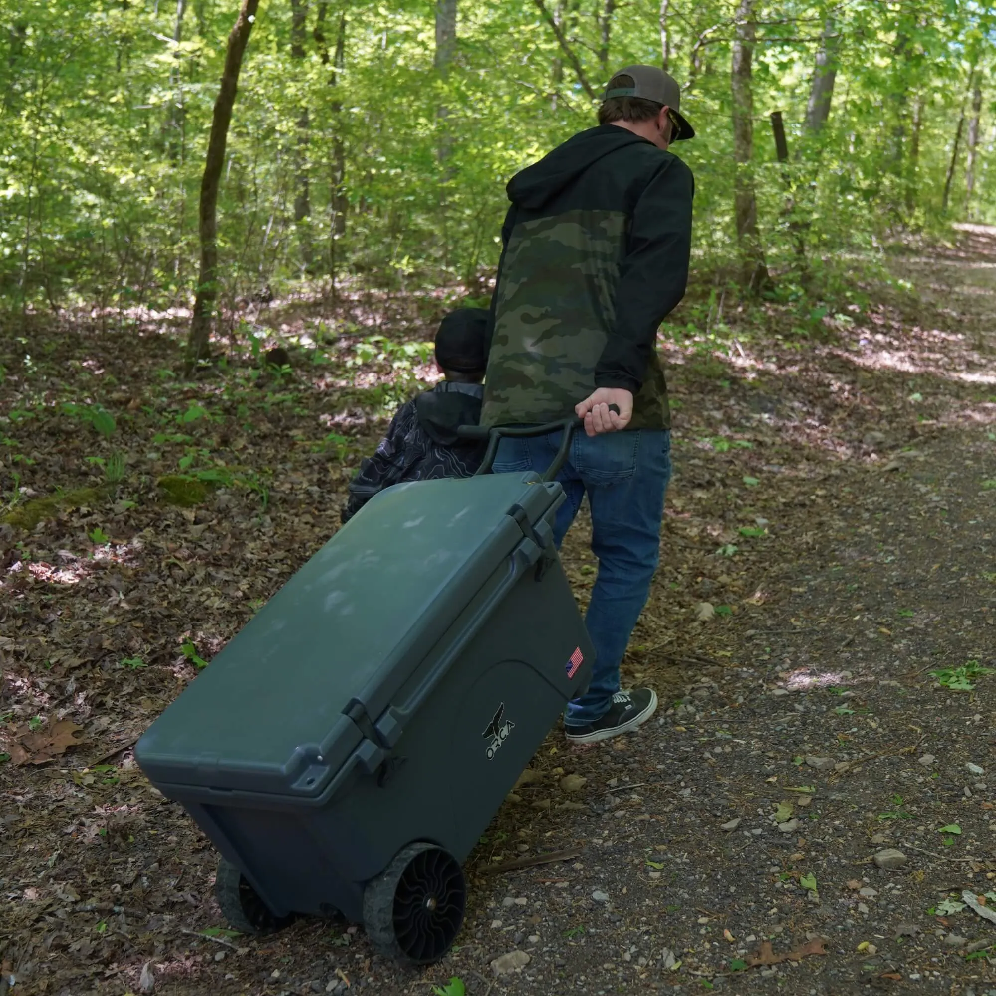 65 Quart Wheeled Cooler Charcoal