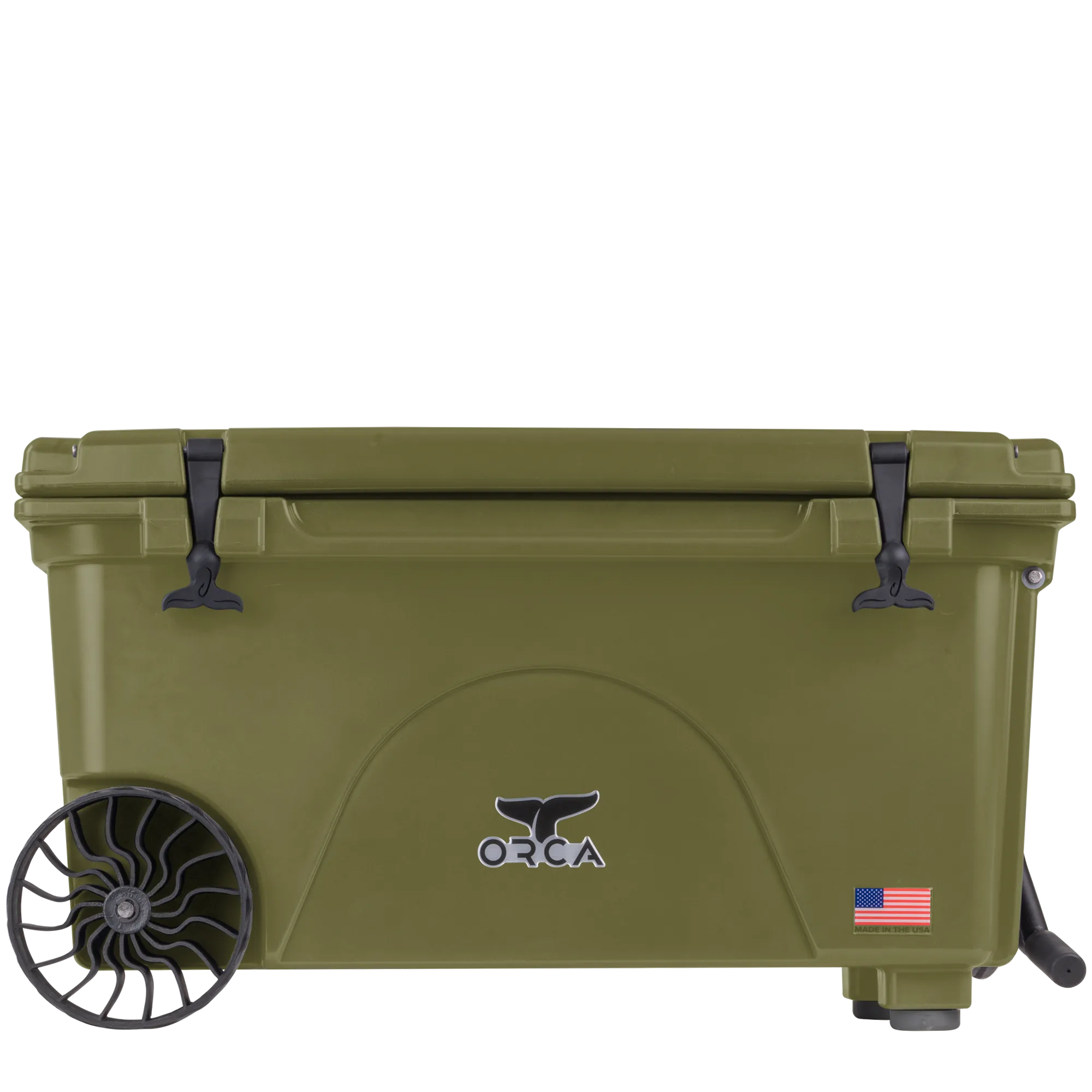 65 Quart Wheeled Cooler Green