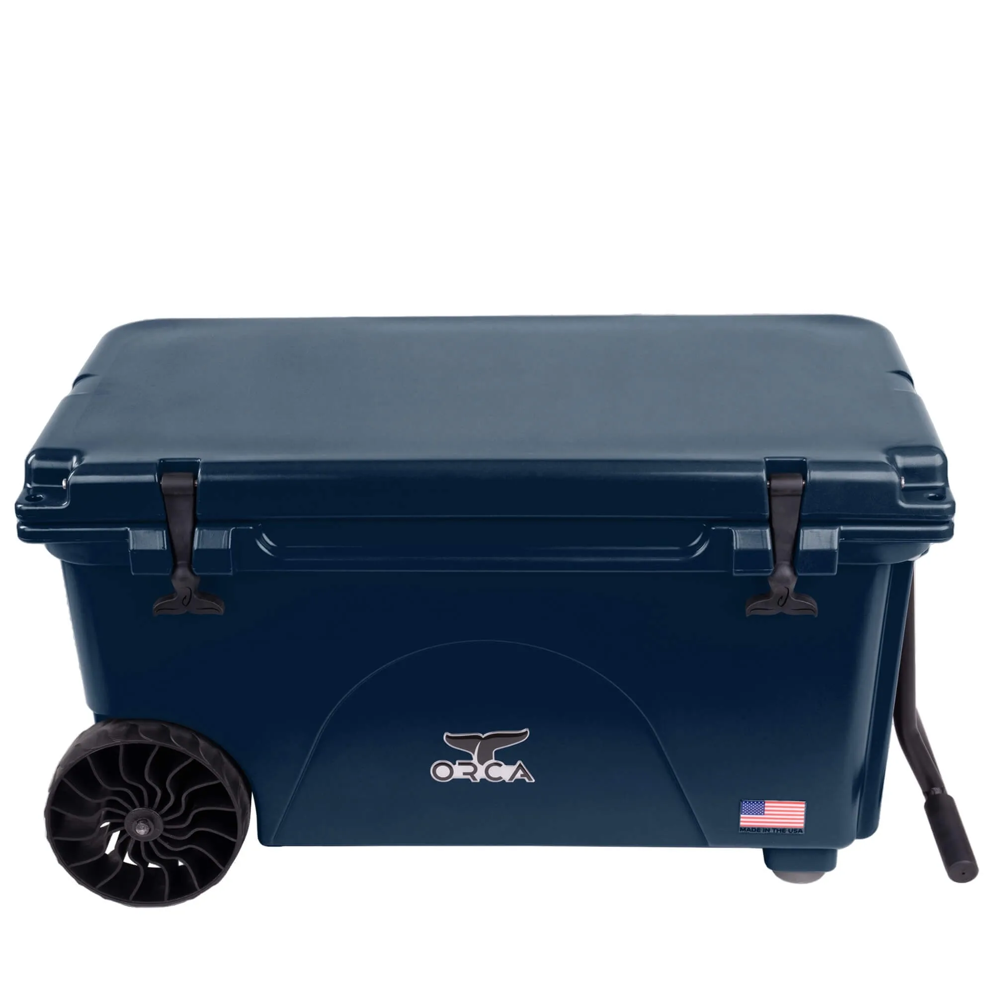 65 Quart Wheeled Cooler Navy