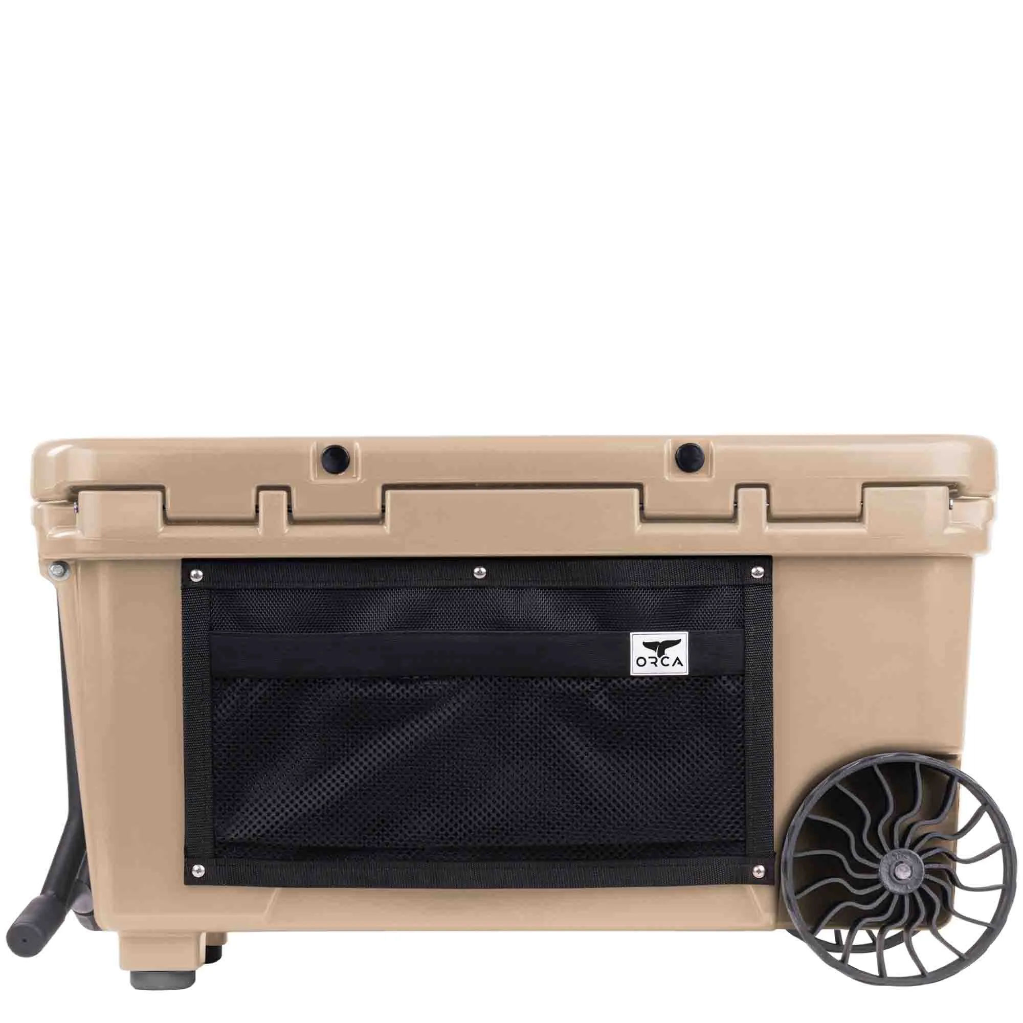 65 Quart Wheeled Cooler Tan