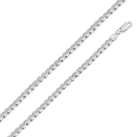 925 Sterling Silver Flat Rope / S Chain 5.1mm - CH753
