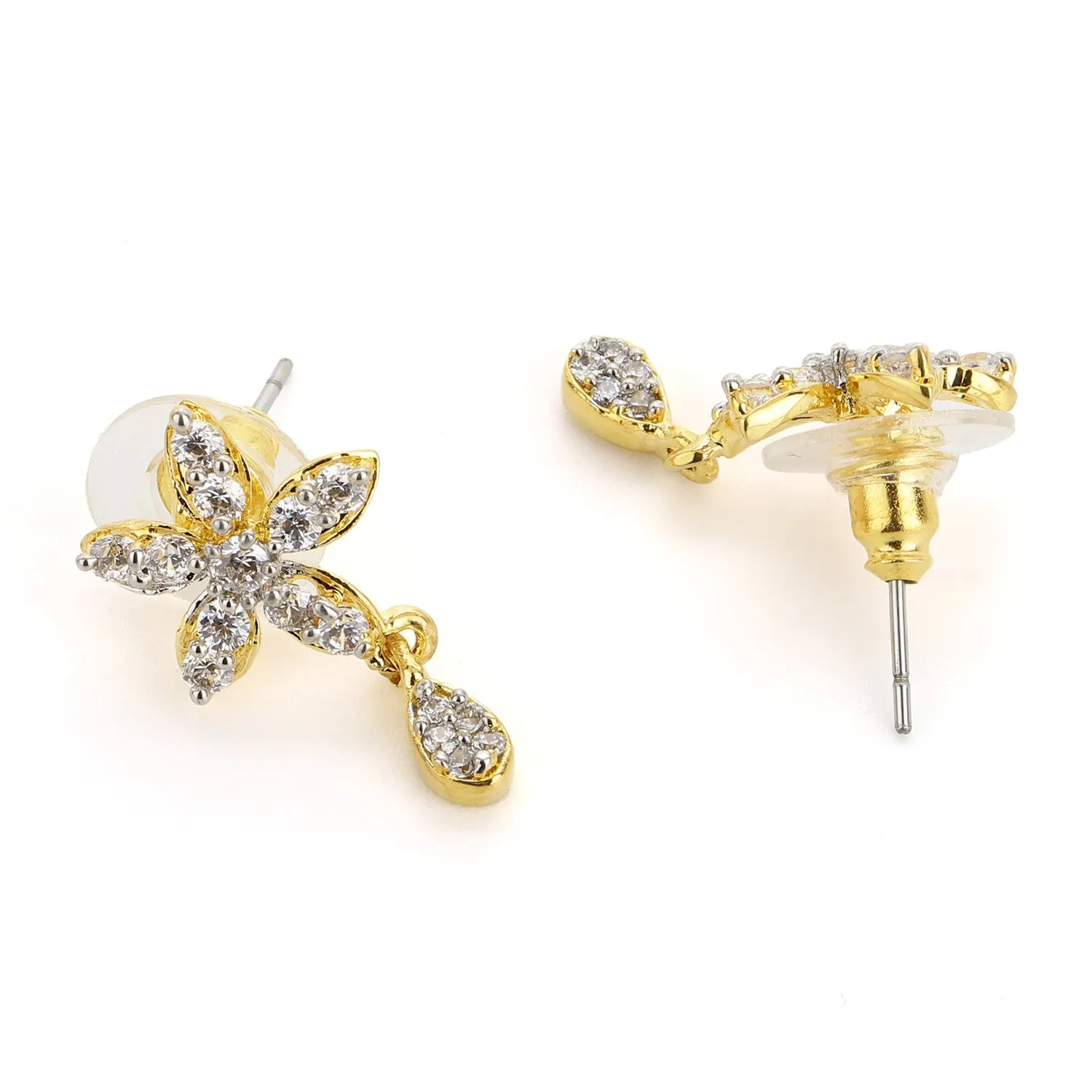 Ad Stone Square Shaped Stud Earrings