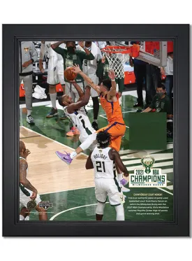 Artsman Championship Key Moment #2 - Khris Middleton Game Winner Milwaukee Bucks Court Frame