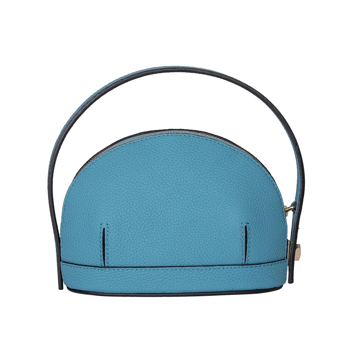 Audrey Blue Mini Leather Handbag