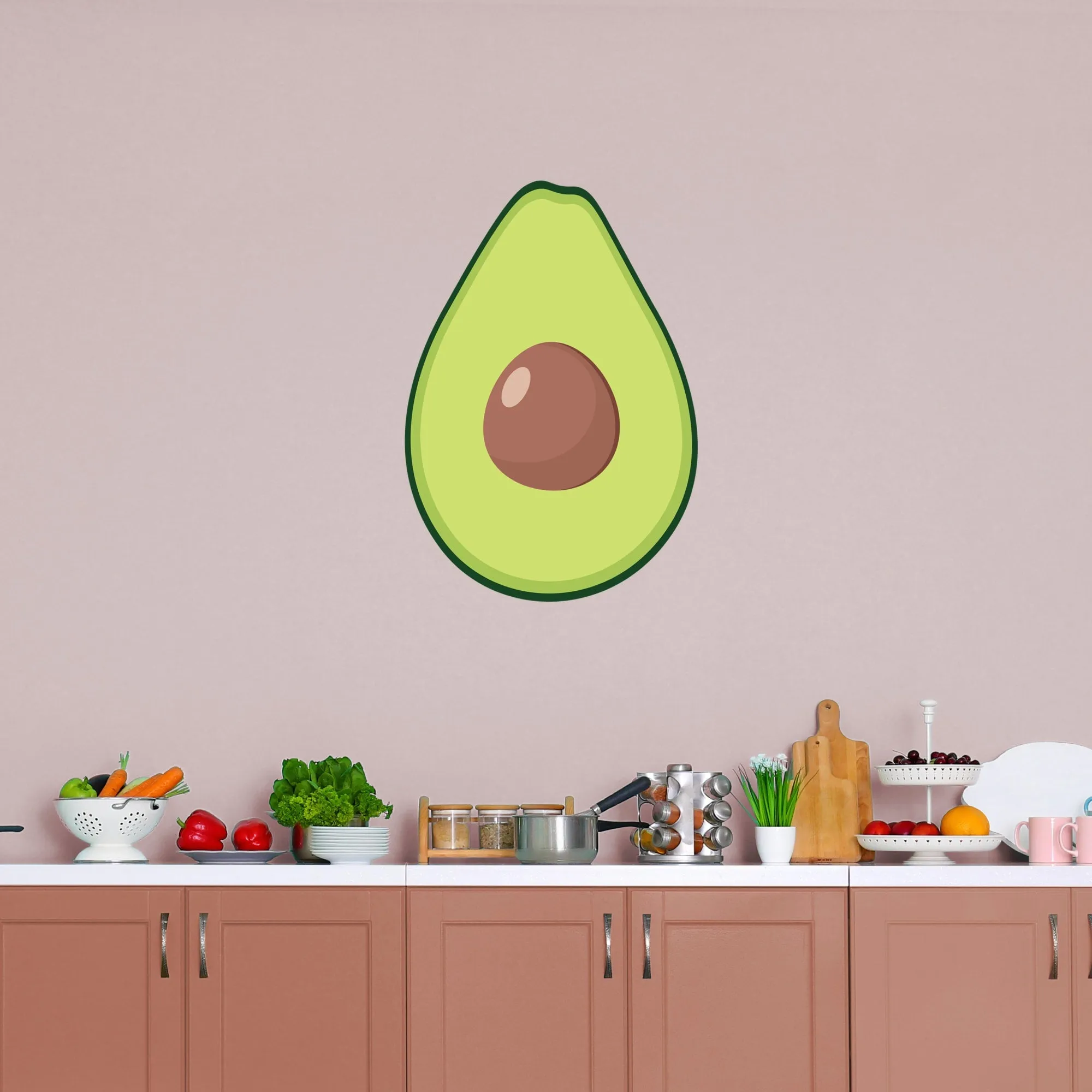 Avocado: Illustrated - Removable Vinyl Decal