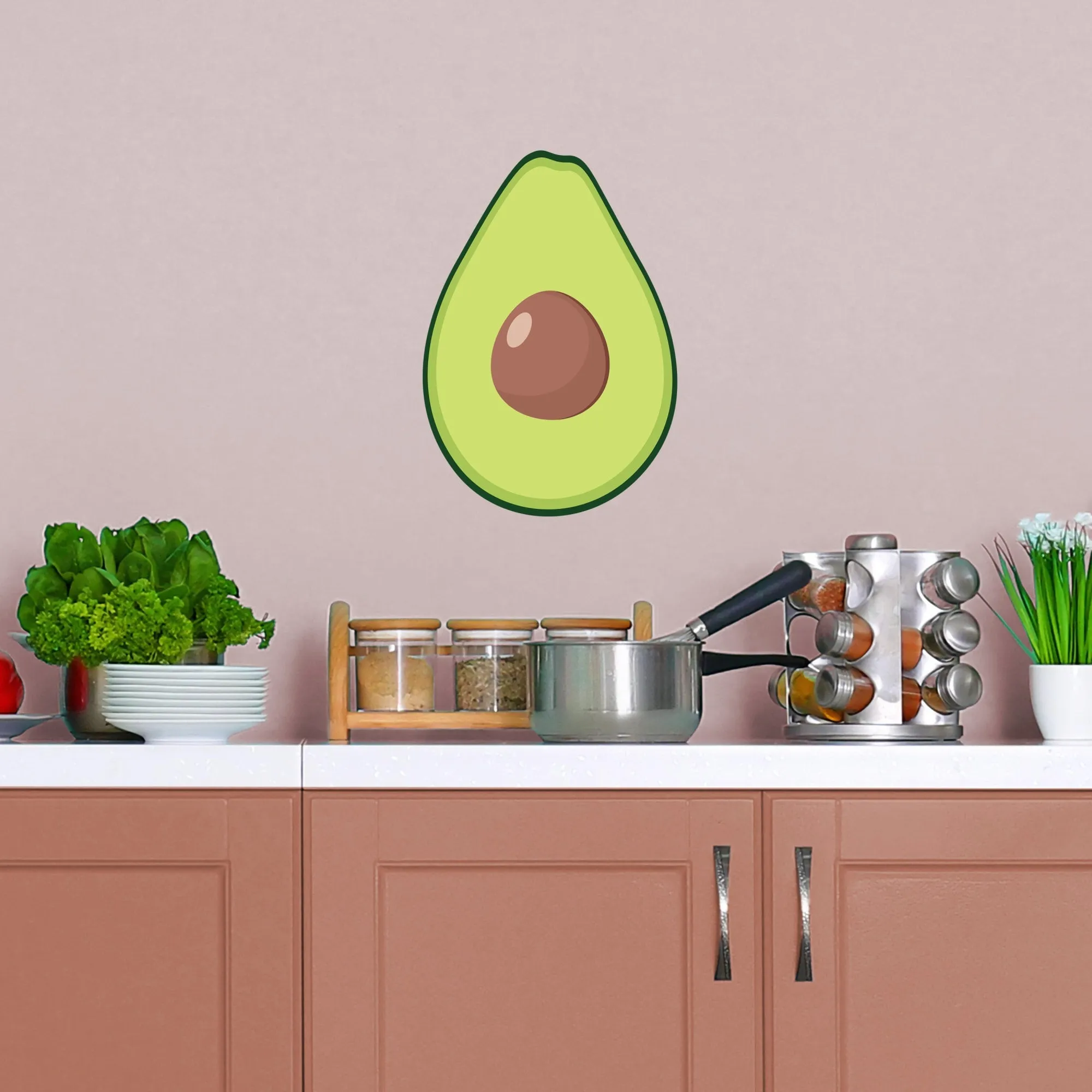 Avocado: Illustrated - Removable Vinyl Decal