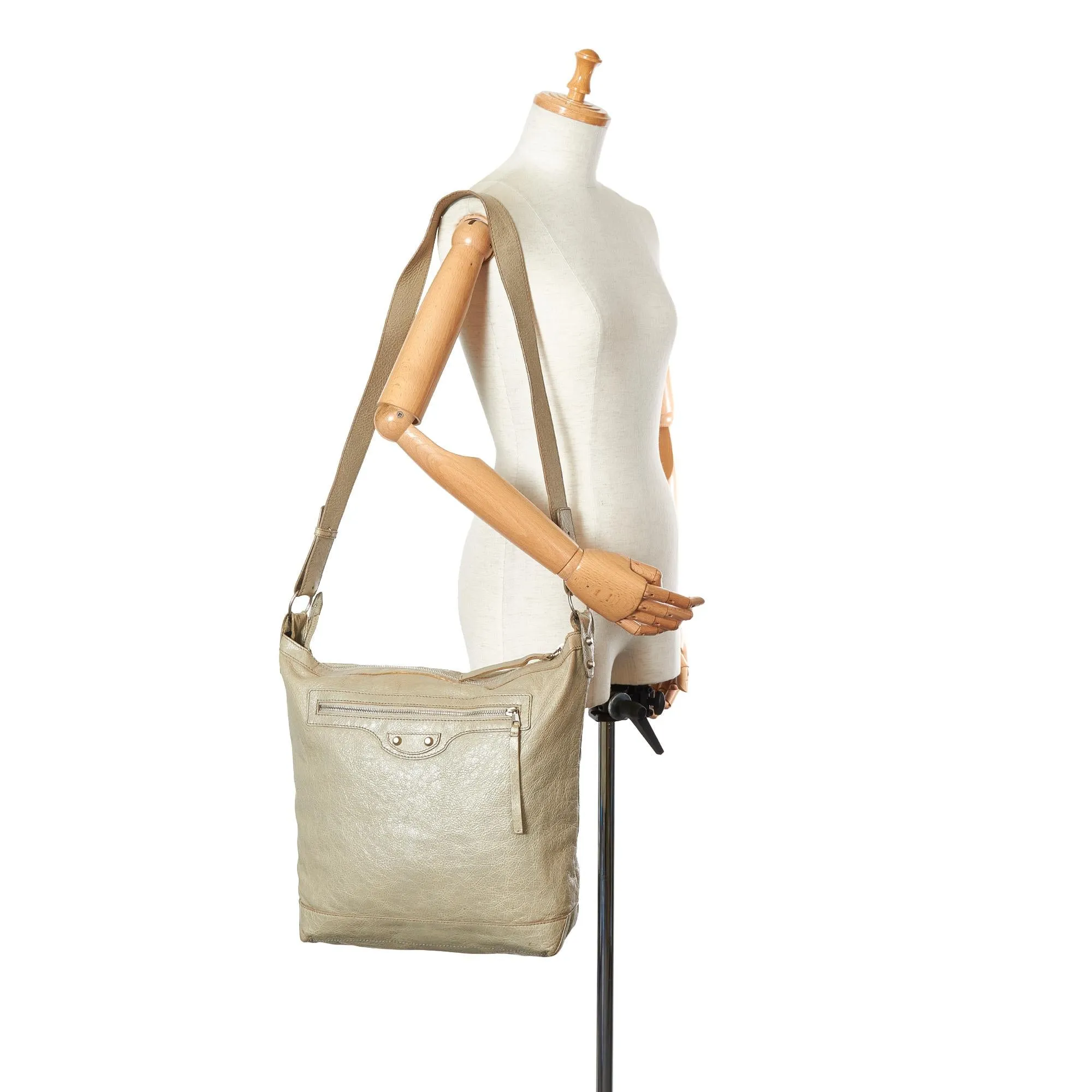 Balenciaga Motocross Day Leather Crossbody Bag