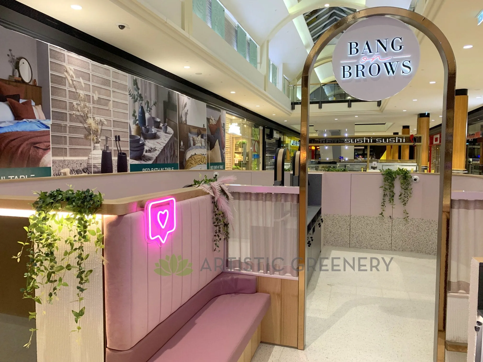 Bang on Brows (Booragoon) - Greenery Decoration for Kiosk