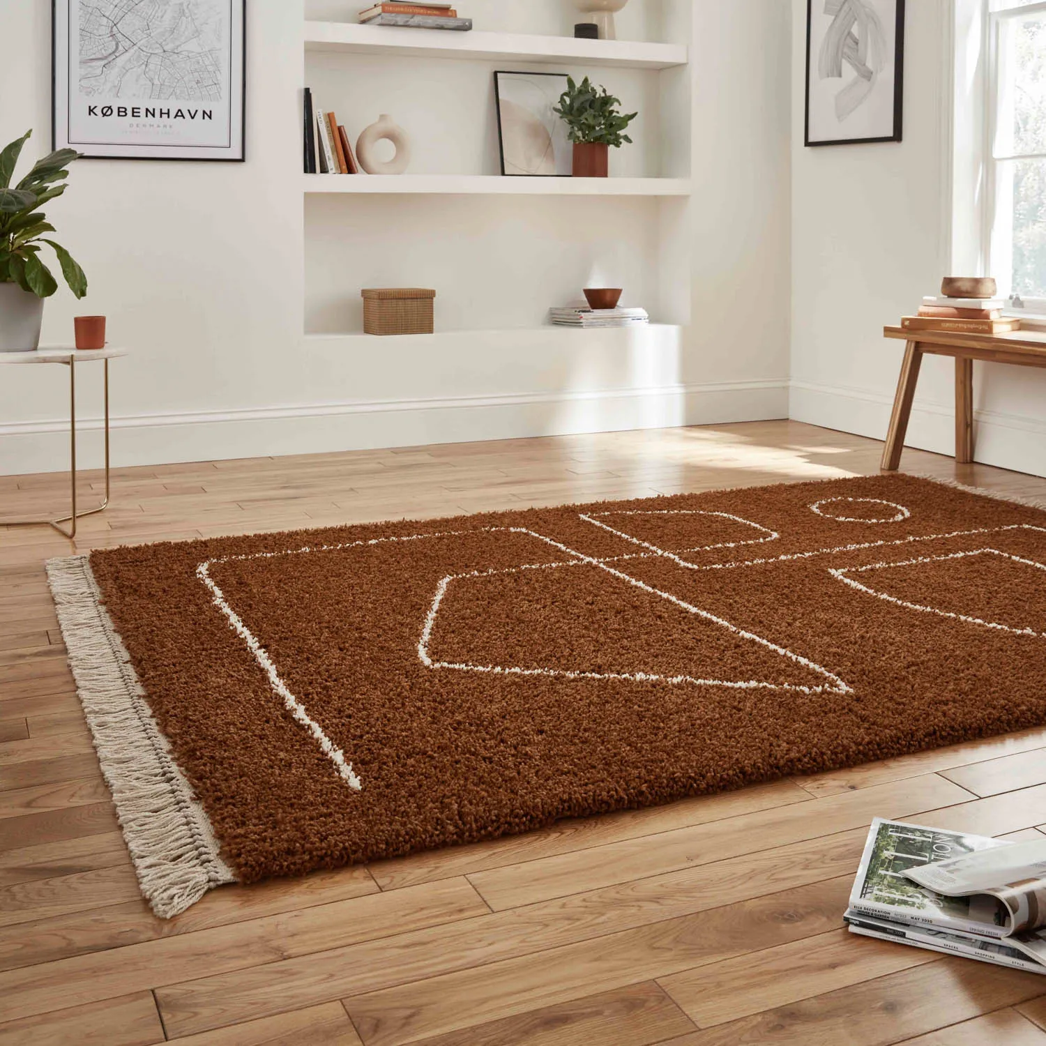 Boho A474 Rust Rug