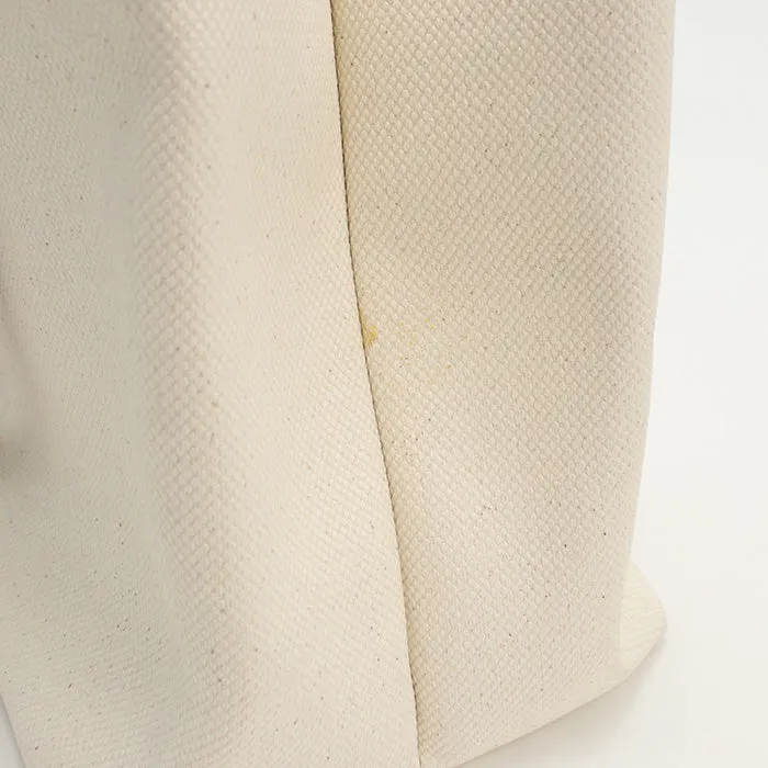 CELINE 192162BNZ.02NT Tote Bag Horizontal hippo canvas, leather white Women