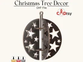 Christmas Tree Decor Ball DXF / SVG CNC Laser Cutting Files
