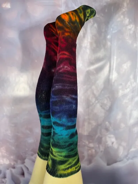 Chic Colors of Love Thigh High Socks - Vibrant & Stylish Stockings for All Occasions