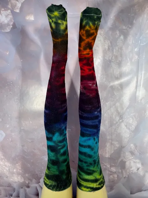 Chic Colors of Love Thigh High Socks - Vibrant & Stylish Stockings for All Occasions