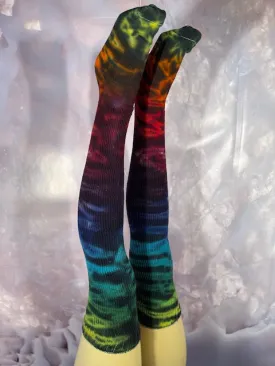 Chic Colors of Love Thigh High Socks - Vibrant & Stylish Stockings for All Occasions
