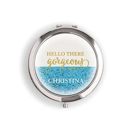 Compact Mirror Glitter Foil Makeup Mirror