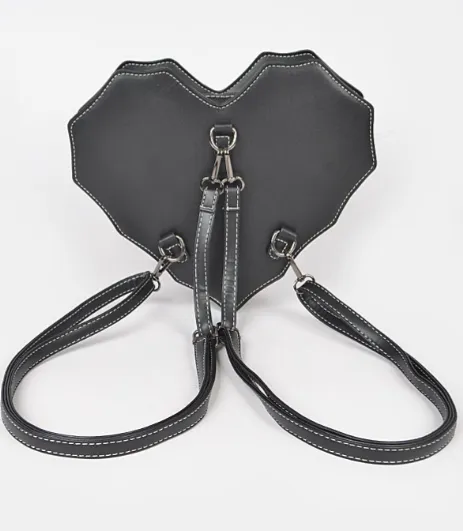 Convertible Spiderweb Heart Bag