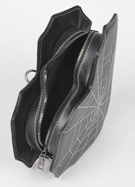 Convertible Spiderweb Heart Bag