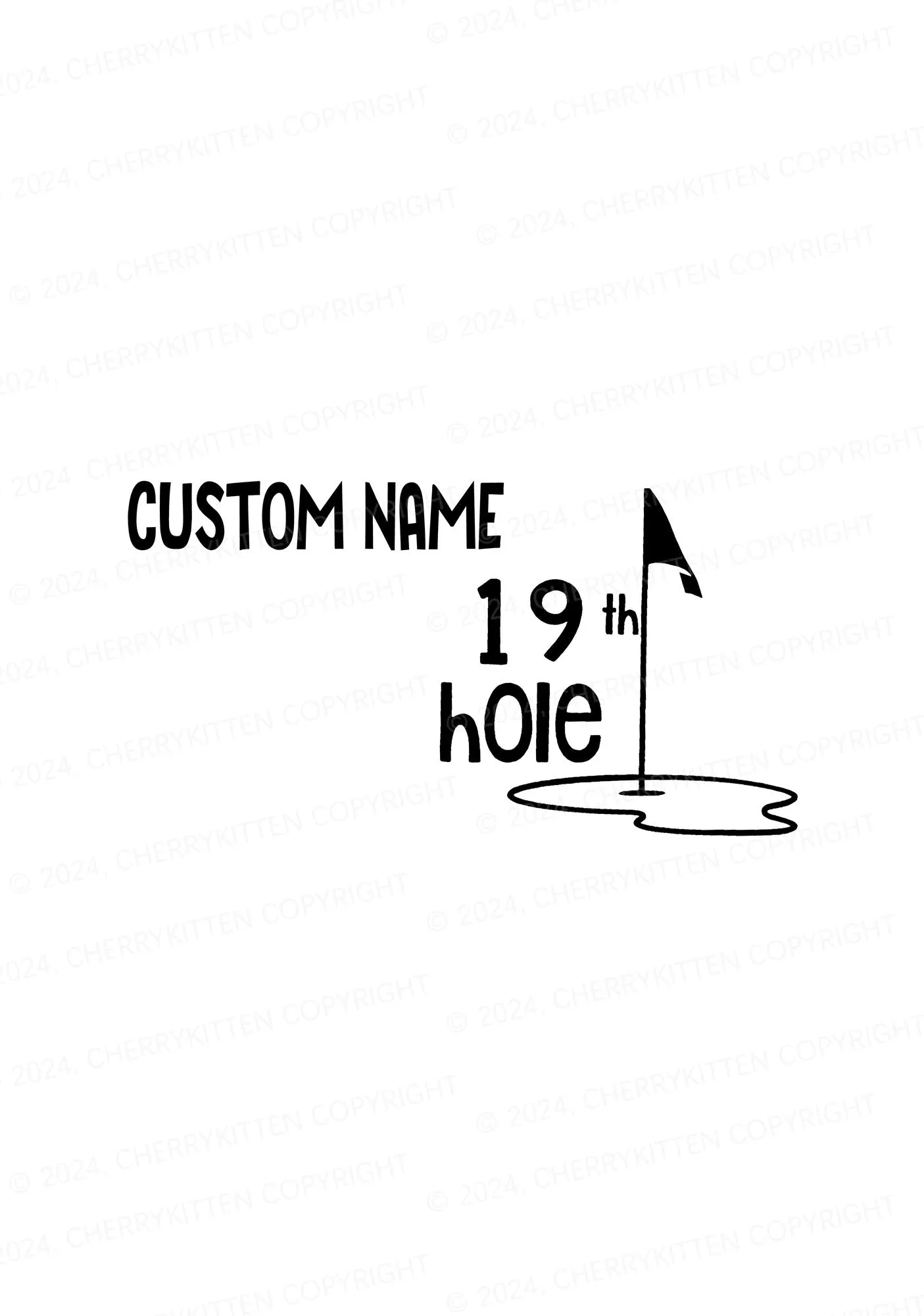 Custom 19th Hole Y2K Flat String Thong Cherrykitten