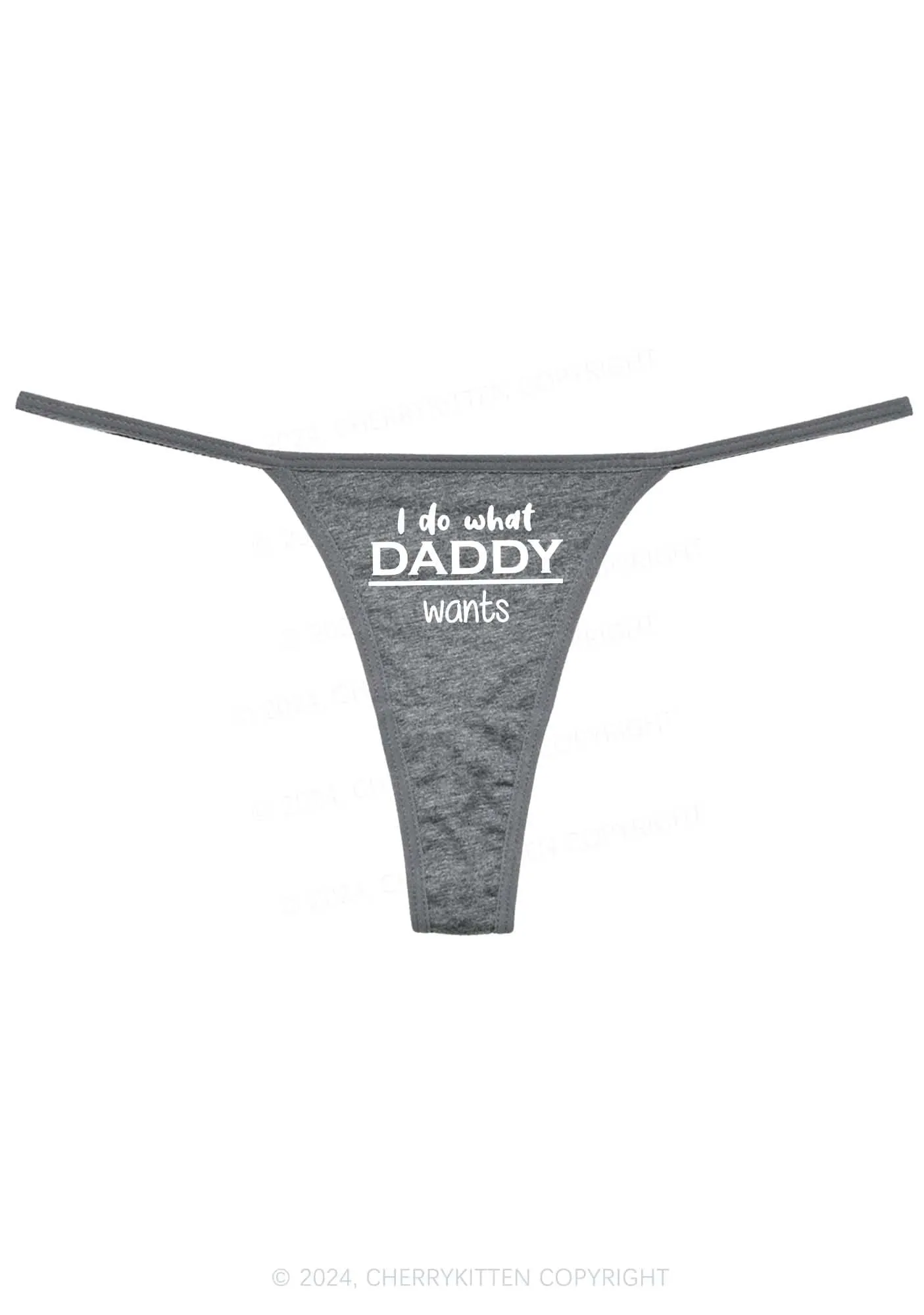 Do What Daddy Wants Y2K Flat String Thong Cherrykitten