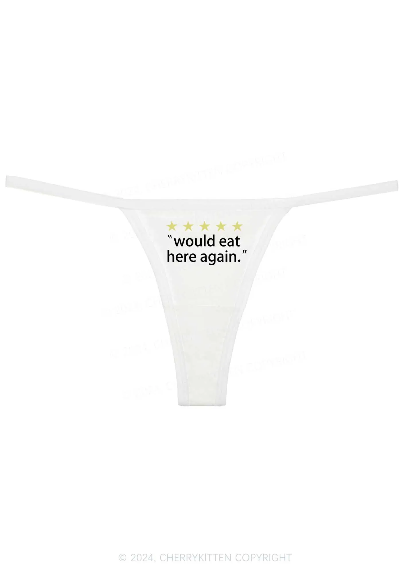 Eat Here Again Y2K Flat String Thong Cherrykitten
