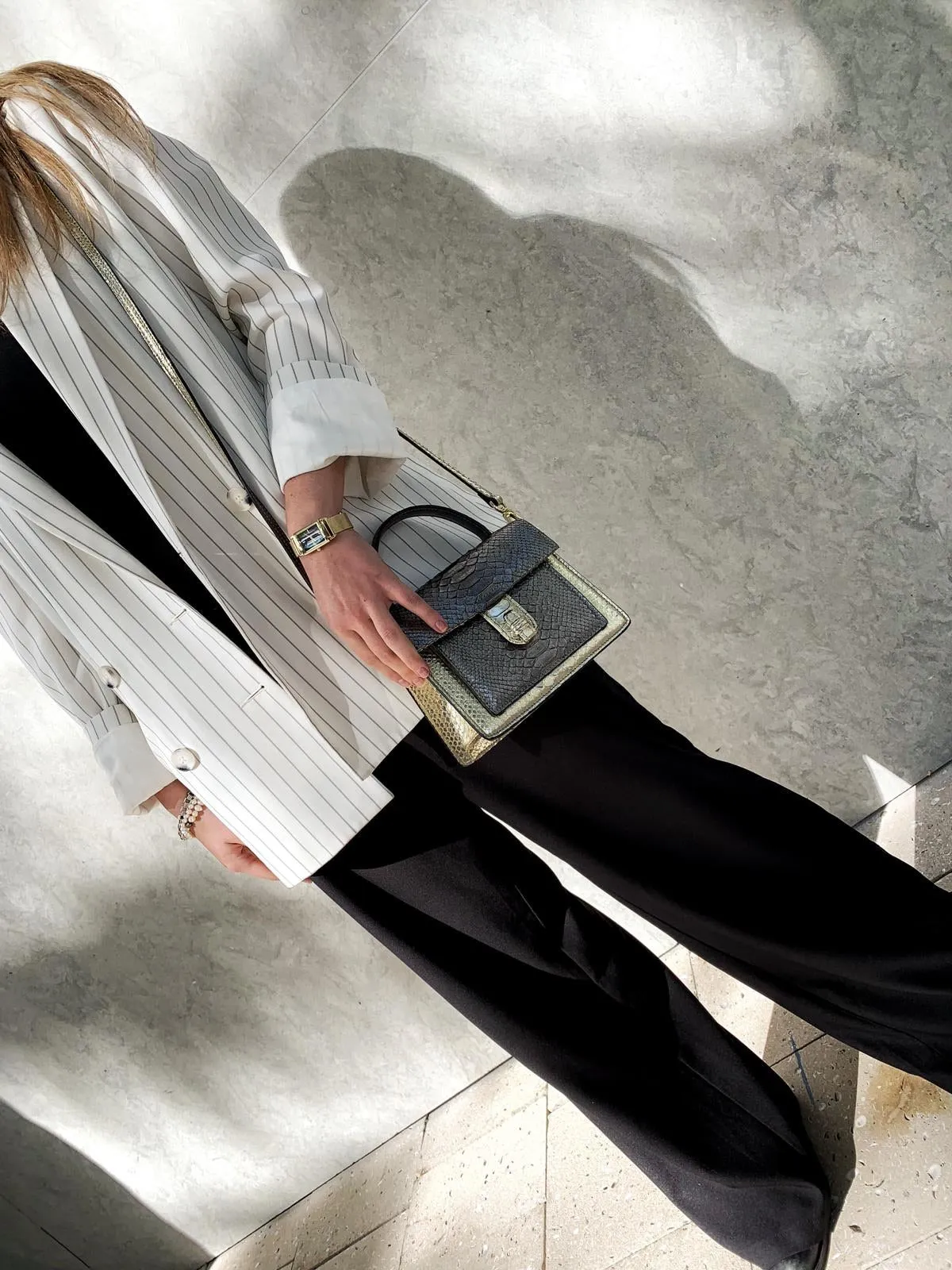 Emma Bag in Gold/Ash