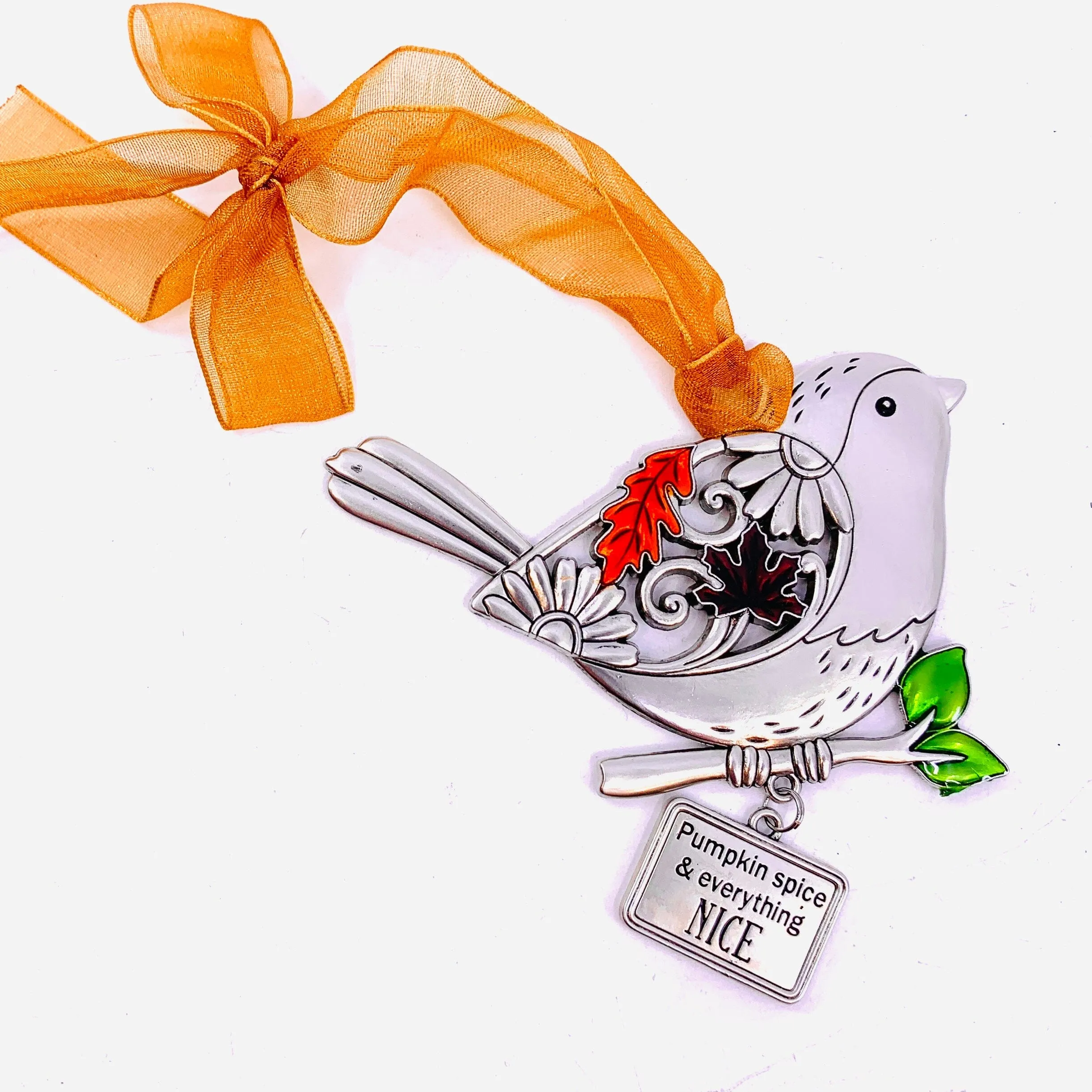 Enameled Fall Blessing's Ornament 6, Chickadee