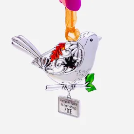 Enameled Fall Blessing's Ornament 6, Chickadee