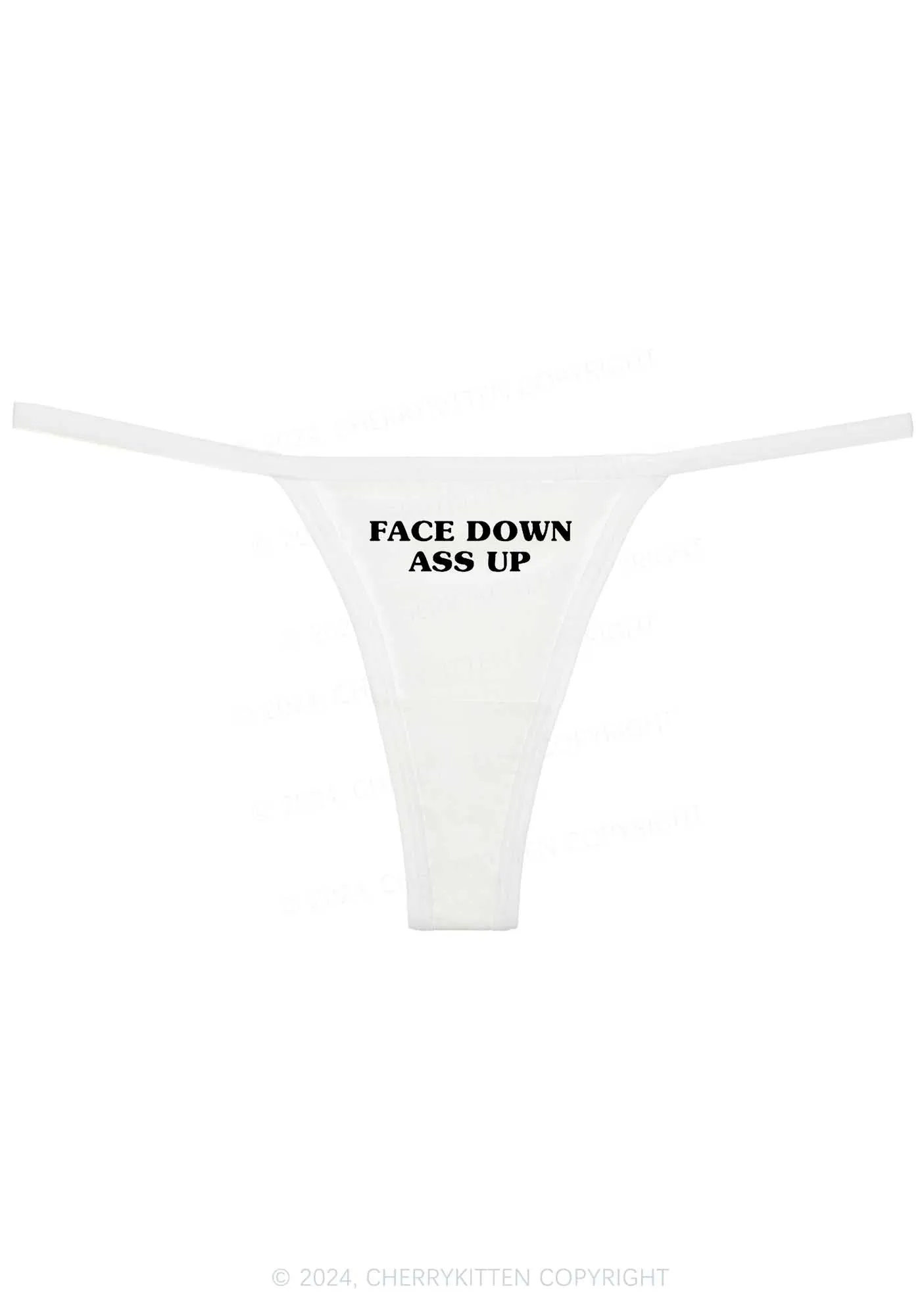 Face Down Y2K Flat String Thong Cherrykitten