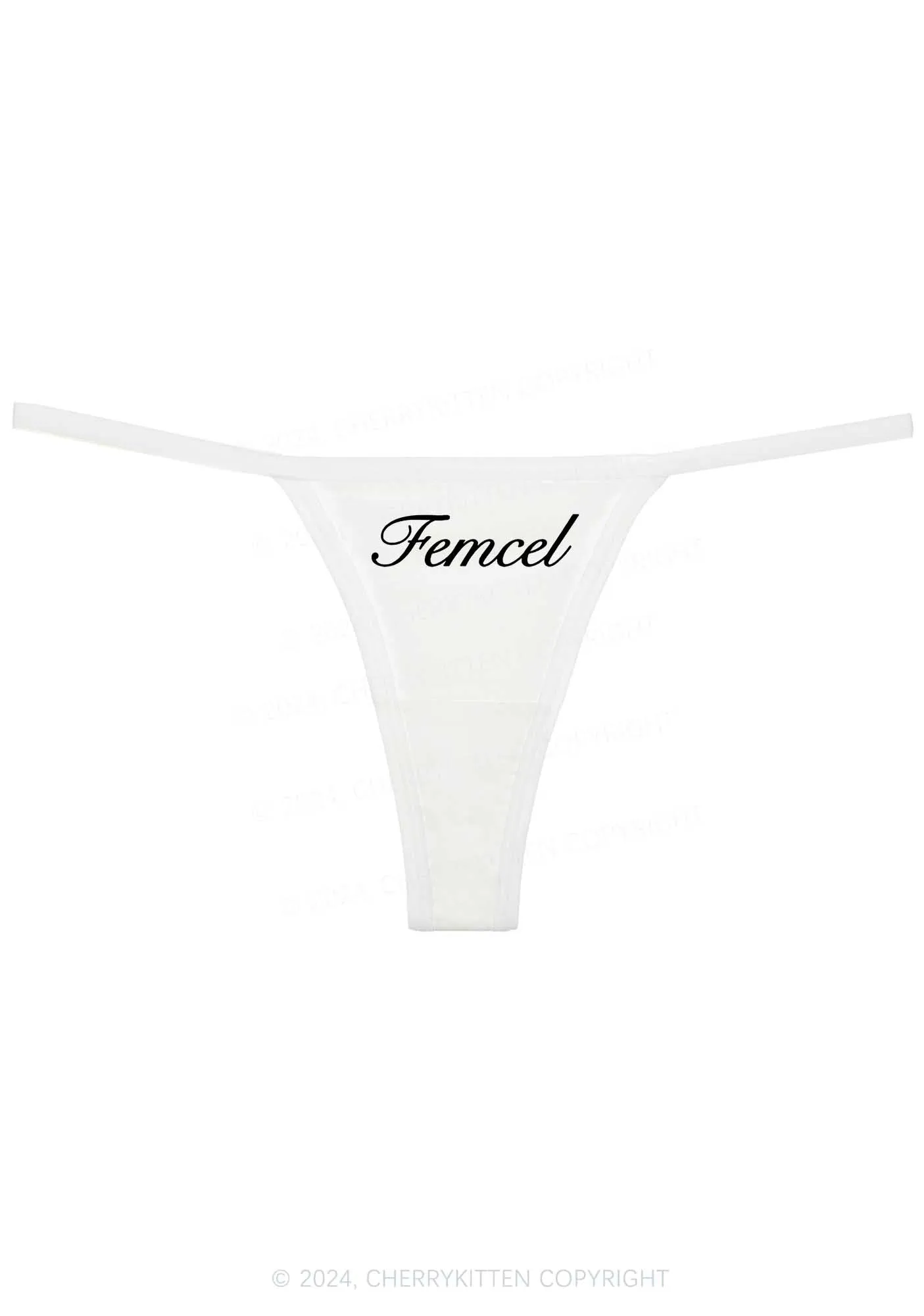 Femcel Y2K Flat String Thong Cherrykitten