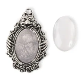 Gargoyle Frame Pendant with Glass Cover