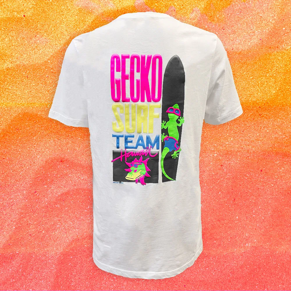 Gecko Surf Team '89 Classic White Beach Tee