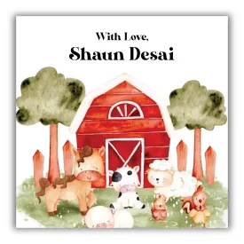 Gift Tag - Farm Animals (Set of 24)