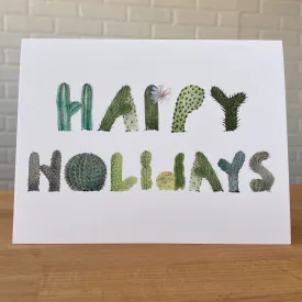 Happy Holidays Cacti - Card