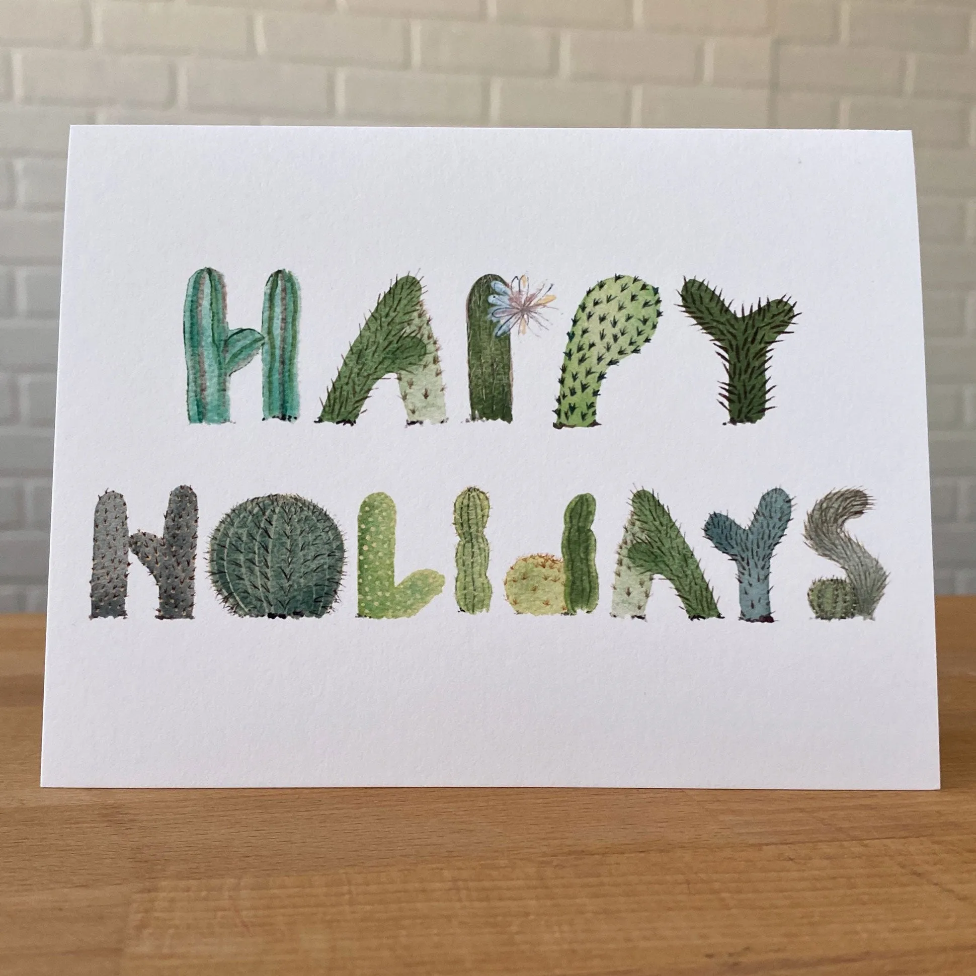 Happy Holidays Cacti - Card